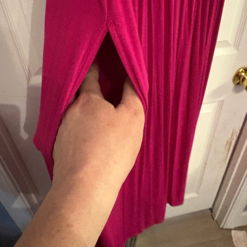 Ava & Viv Sleeveless Pink Maxi Dress - Picture 3 of 4